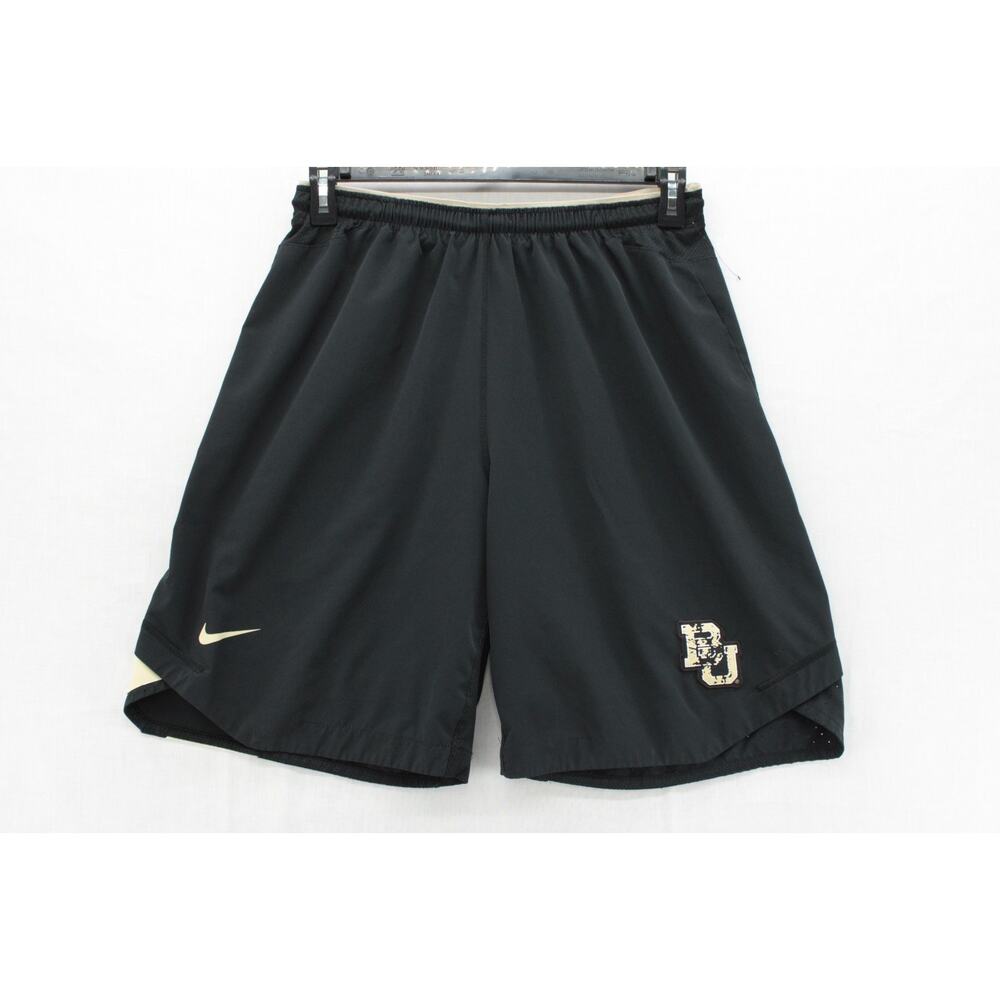 Baylor University Bears Nike Dri Fit Stitched Logo Team Shorts Black Mens Large